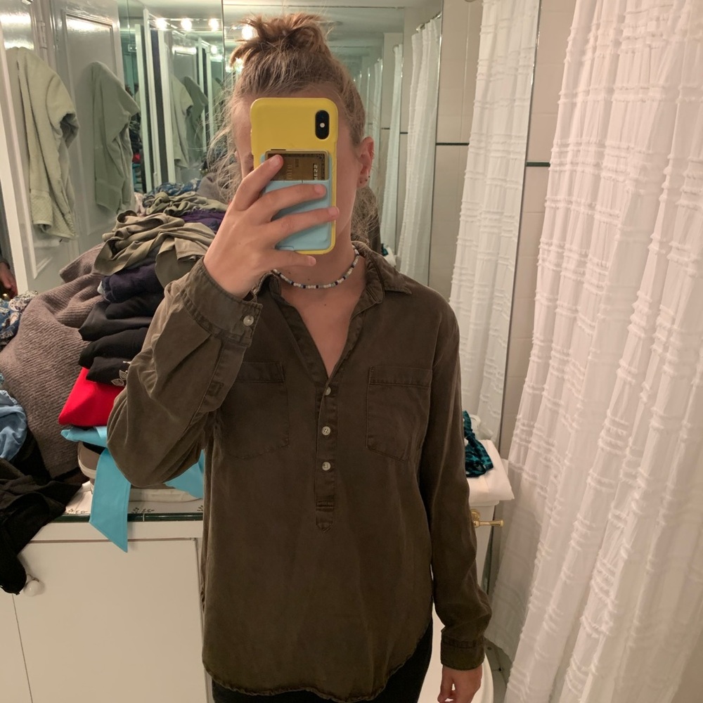 Super Comfy Button Down Pullover. - image 2